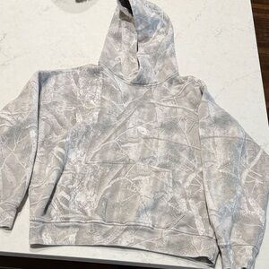 Abercrombie XS gray Camouflage Hoodie